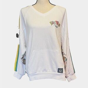 Rare Disney Epcot Food & Wine Festival 2020 Multicolor V Neck Sweatshirt